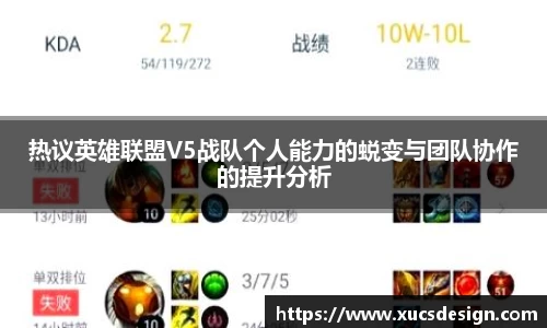 热议英雄联盟V5战队个人能力的蜕变与团队协作的提升分析