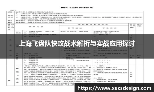上海飞盘队快攻战术解析与实战应用探讨